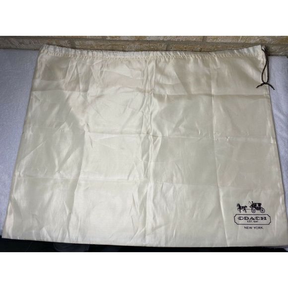 23x19 Coach Duster Bag Purse Sack String Tie - Picture 2 of 3